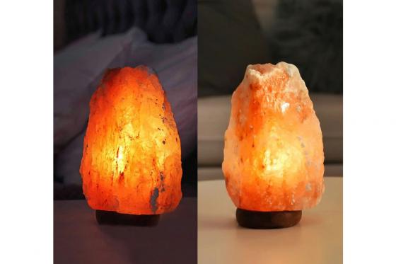 Lampe de sel Himalaya - avec un socle en bois 3 