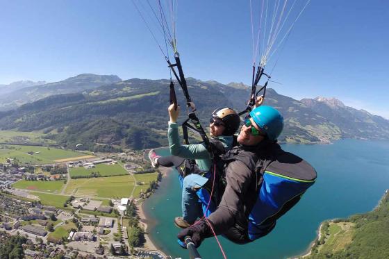 Walensee Gleitschirmfliegen - Ca. 20 Minuten Flug für 1 Person 5 