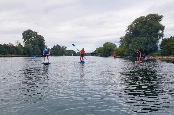 Découverte Stand Up Paddle - sur la rivière de l'Aar avec pique-nique et boissons inclus | 2 pers 3 