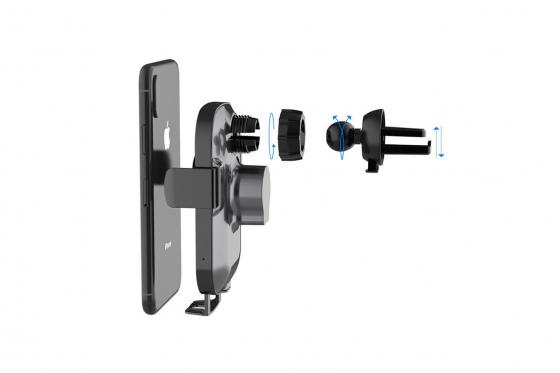 Smartphone Charger fürs Auto - Halterung + Ladegerät 5 