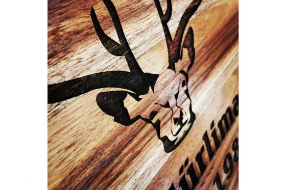 Planche de cuisine en bois - avec gravure 2 