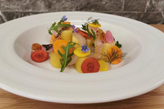 Séjour & menu à 3 plats - En chambre double avec terrasse pour 2 personnes 2 