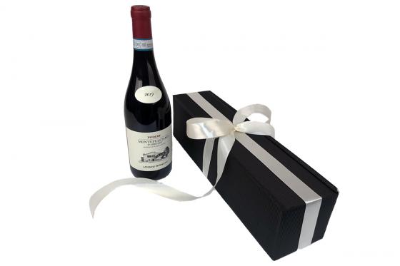 Elegantes Rotwein-Geschenk - 1 Flasche Montepulciano d'Abruzzo in Geschenkverpackung   Elegantes Rotwein-Geschenk - 1 Flasche Montepulciano d'Abruzzo in Geschenkverpackung