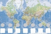 Autocollants classeurs - Mappe monde 