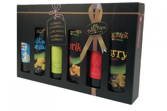 Apéro-Geschenkset - Premium Chips & Wein | Schweizer Delikatessen  