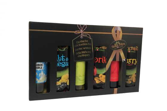 Apéro-Geschenkset - Premium Chips & Wein | Schweizer Delikatessen 2 