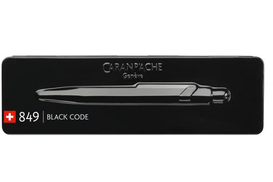 Stylo bille Caran d'Ache avec étui - avec gravure - 849 Black 2 