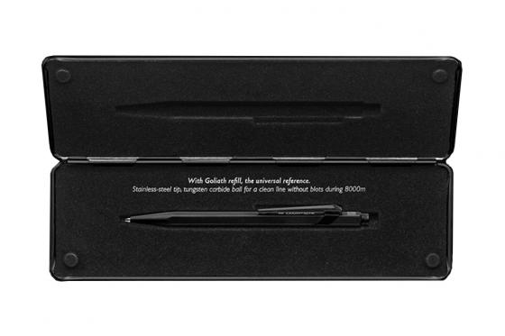 Stylo bille Caran d'Ache avec étui - avec gravure - 849 Black 3 
