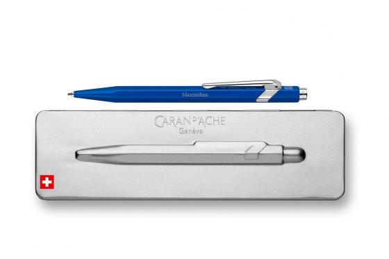 Caran d’Ache Kugelschreiber -  mit Gravur – blau  