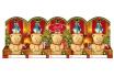 Oursons de Noël Lindt - 5 pièces | parfait pour Noël 