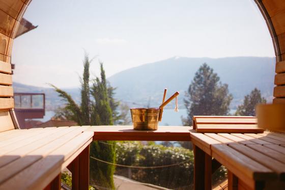 Expérience sauna face au lac - Séjour d'une nuit avec petit déjeuner pour 2 personnes  