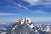 Flug über Glacier 3000 - inkl. Fondue für 1 Person 