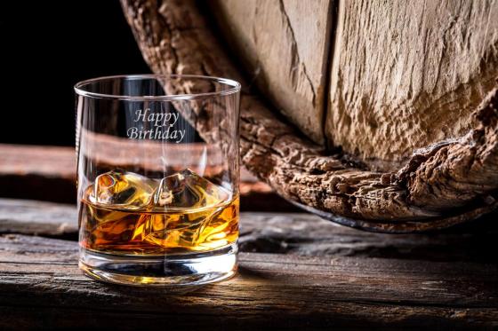 Verre à whisky 29 cl - avec gravure  