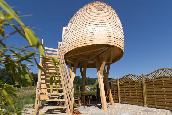 Nuit en cabane sur pilotis - avec repas du soir 4 services et petit déjeuner pour 2 personnes  