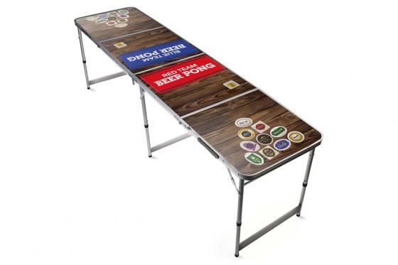 LED Beer Pong Tisch - Blue Team vs. Red Team 1 