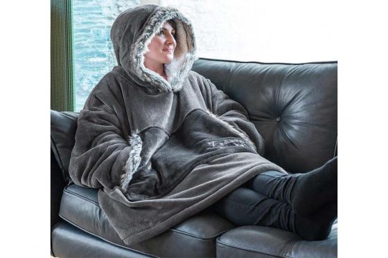 XXL Kuschelpullover Slate grey - personalisierbar 1 