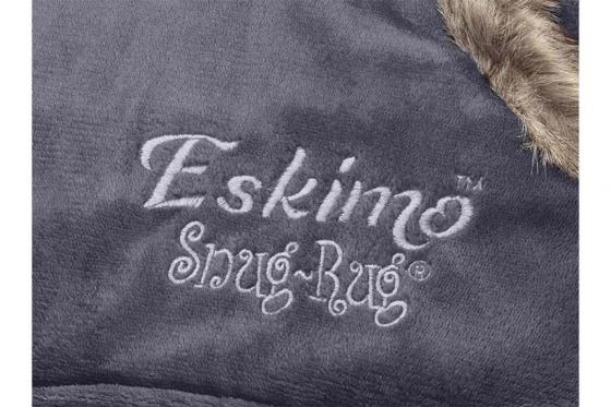 Eskimo Hoodie Lila Grau - personalisierbar 3 