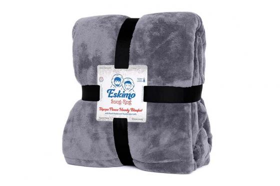 Eskimo Hoodie Lila Grau - personalisierbar 6 