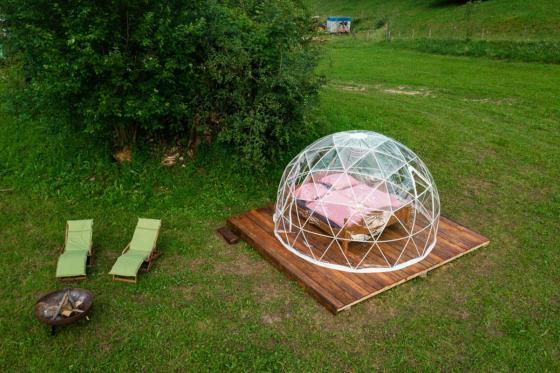 Nuit en Bubble Suite - au cœur de la vallée, avec petit déjeuner pour 2 1 