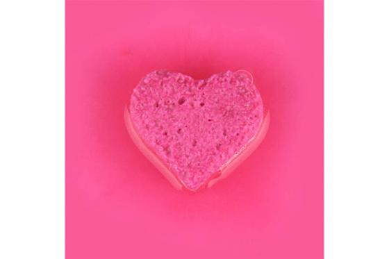 Bombes de bain petits cœurs - avec parfum de rose 1 