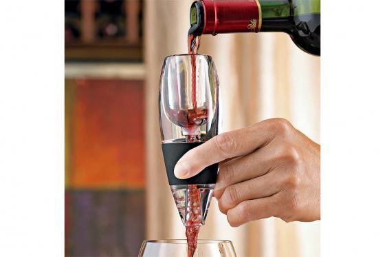 Bec verseur décanteur à vin - Avec socle anti-goutte  