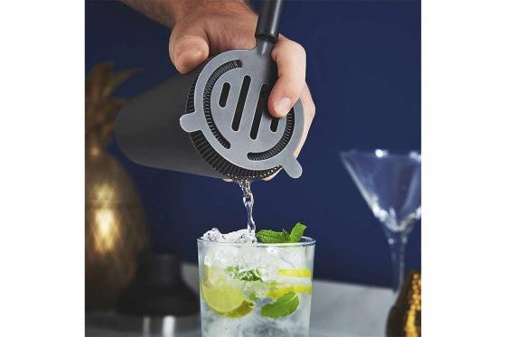 Kit à cocktail avec shaker - Noir mat 2 