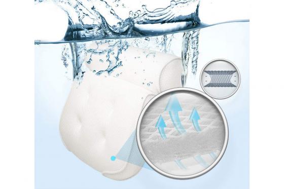 Oreiller de bain XL - Maille d'air 3D pour spa 6 