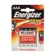 Piles Energizer Max AAA, 4er pièces 1,5 V