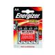 Piles Energizer Max AA, 4 pièces 1,5V