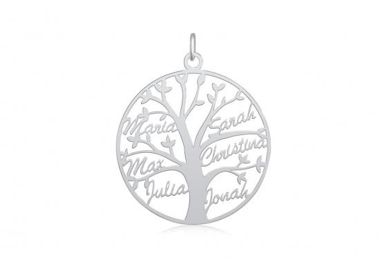 Lebensbaum Namenskette - Sterlingsilber 1 