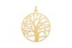 Collana albero della vita con nomi - argento sterling - oro 1