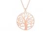Collana albero della vita con nomi - argento sterling - rosato 