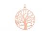 Collana albero della vita con nomi - argento sterling - rosato 1