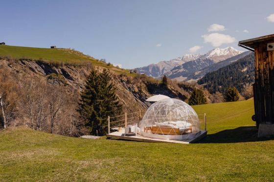 Nuit en Bubble-Suite - Au cœur de la Vallée alpine des Grisons avec petit déjeuner pour deux 2 