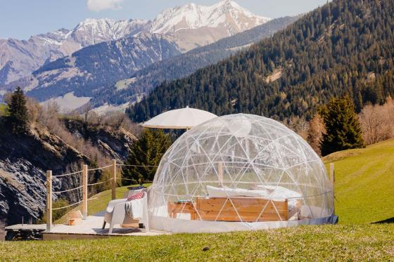 Nuit en Bubble-Suite - Au cœur de la Vallée alpine des Grisons avec petit déjeuner pour deux 3 