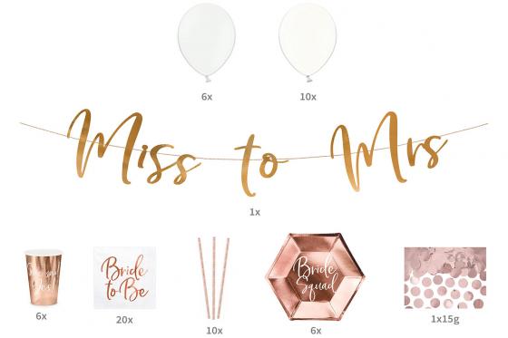 Bride to be - Party Dekoset 2  Bride to be - Party Dekoset 2