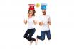 Beer Pong gonflable - avec 2 chapeaux et un ballon 