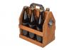 Holz Flaschenhalter - mit Metall-Flaschenöffner 1