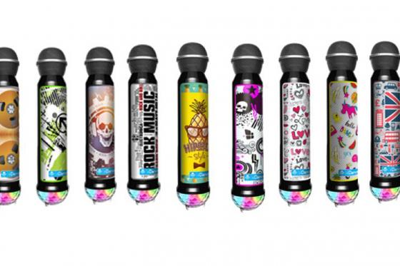 Party Karaoke Mikrofon - mit Lautsprecher inkl. Sticker 1 