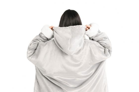 XL Kuschelpullover - mit Bauchtasche + Kapuze 6 