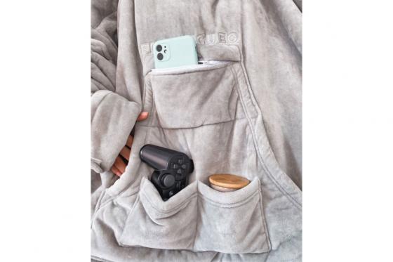 XL Kuschelpullover - mit Bauchtasche + Kapuze 7 