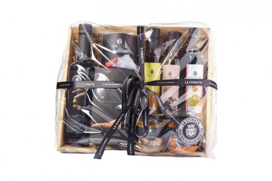 Coffret cadeau Gourmet - Huile d’olive, vinaigre balsamique et antipasti 1 