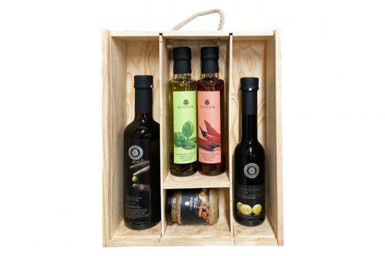 Gourmet Geschenkset Large - in Holzkiste   Gourmet Geschenkset Large - in Holzkiste