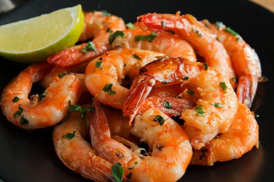 Gambas-Menü für 2 - Wein, Prosecco und Dessert nach Wah  