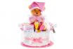 Windeltorte Rosa - 0-8 Monate 