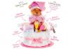 Windeltorte Rosa - 0-8 Monate 1