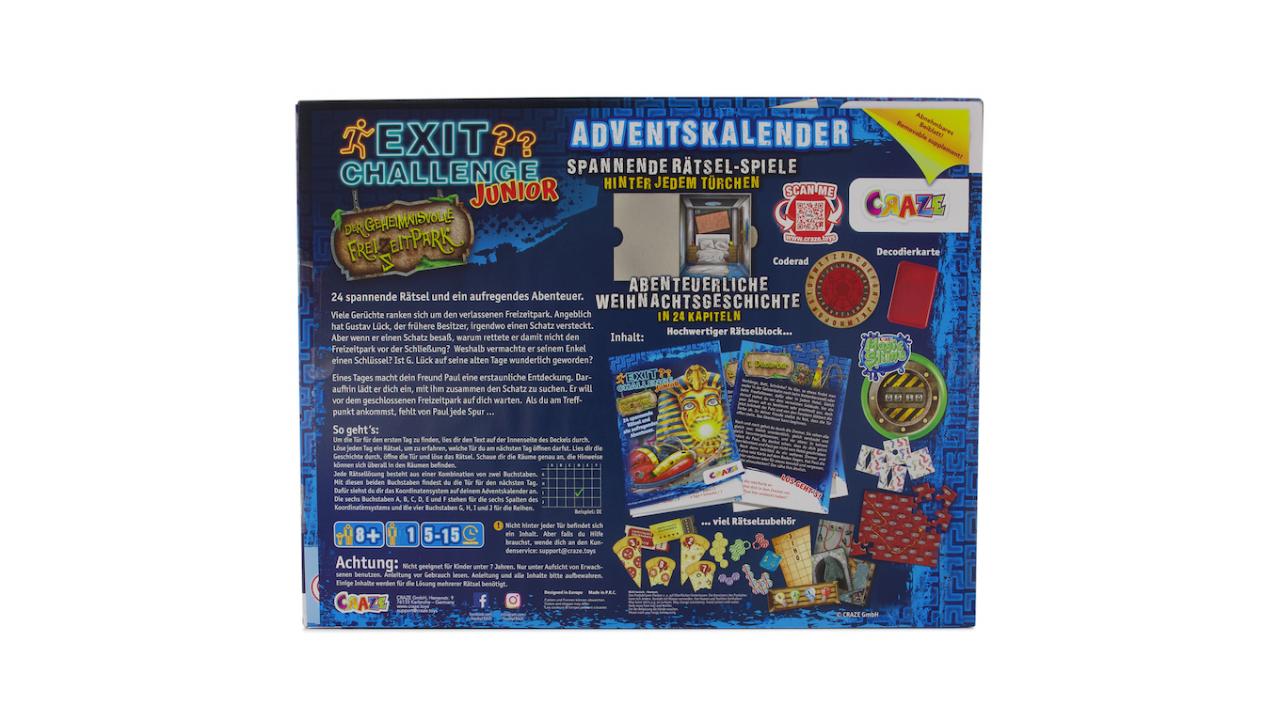Adventskalender, Escape / Exit Game geschenkparadies.ch