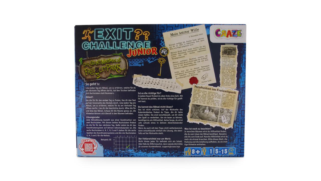 Adventskalender, Escape / Exit Game geschenkparadies.ch
