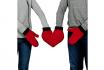 Gants pour les Amoureux - Moufles polaires flocons de neige  