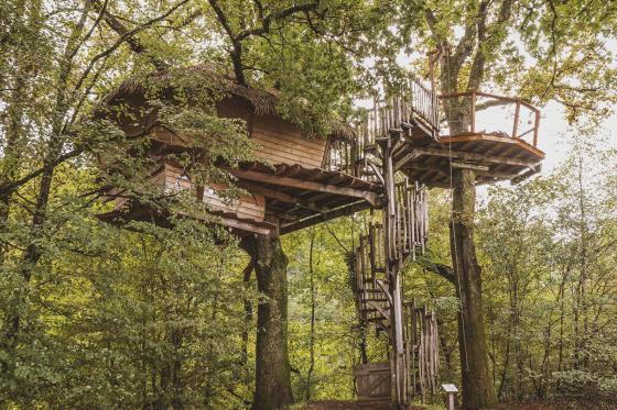 Cabane perchée en famille - 1 nuit pour 7 personnes avec petit déjeuner compris 1 